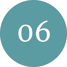 Number 06 in blue circle